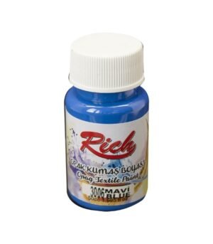 rich-3006-mavi-opak-50cc-kumas-boyasi 3006 Blue - Rich Fabric Acrylic Paint 50 cc