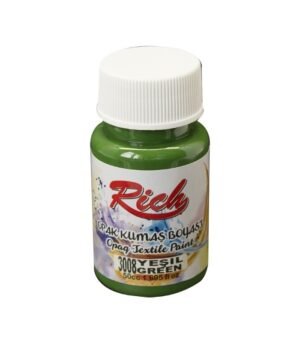 rich-3008-yesil-opak-50cc-kumas-boyasi 3008 Green - Rich Fabric Acrylic Paint 50 cc