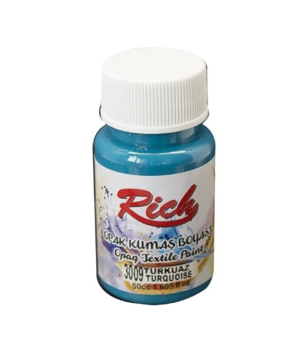 3009 Turquoise - Rich Fabric Acrylic Paint 50 cc