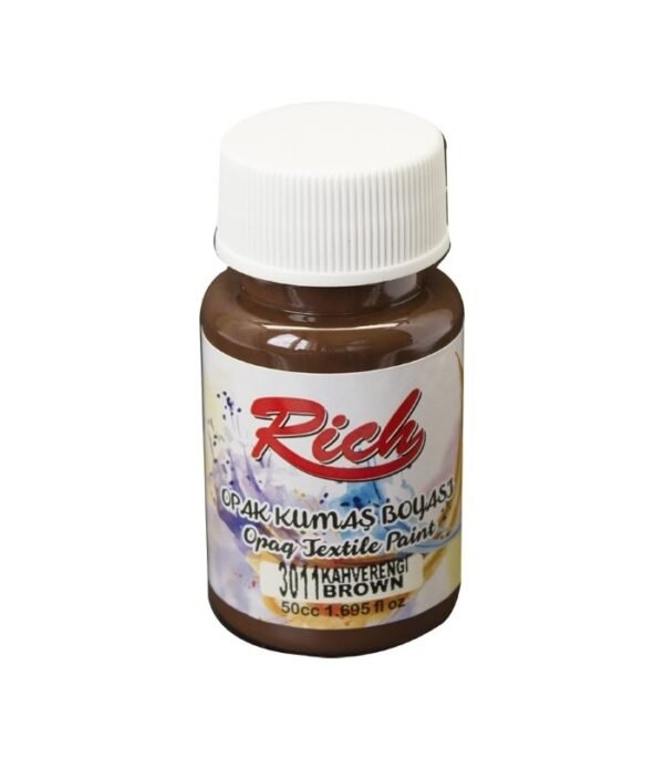 3011 Brown - Rich Fabric Acrylic Paint 50 cc