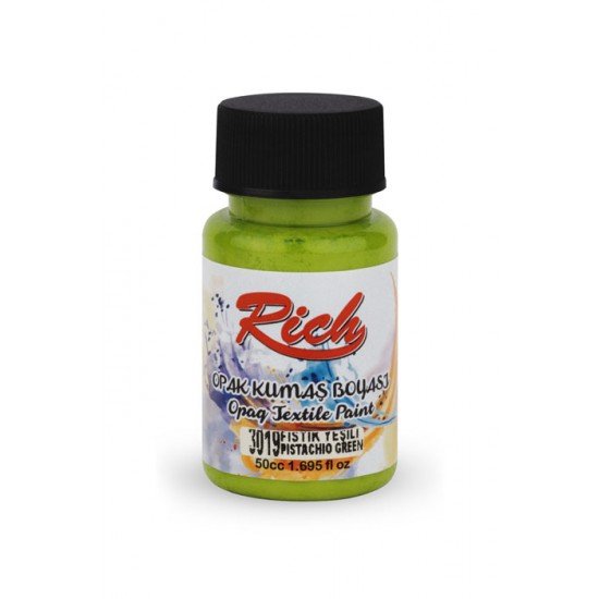 3019 Pistachio - Rich Fabric Acrylic Paint 50 cc