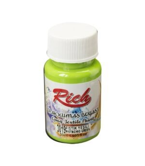 rich-3019-fistik-yesili-opak-50cc-kumas-boyasi 3019 Pistachio - Rich Fabric Acrylic Paint 50 cc