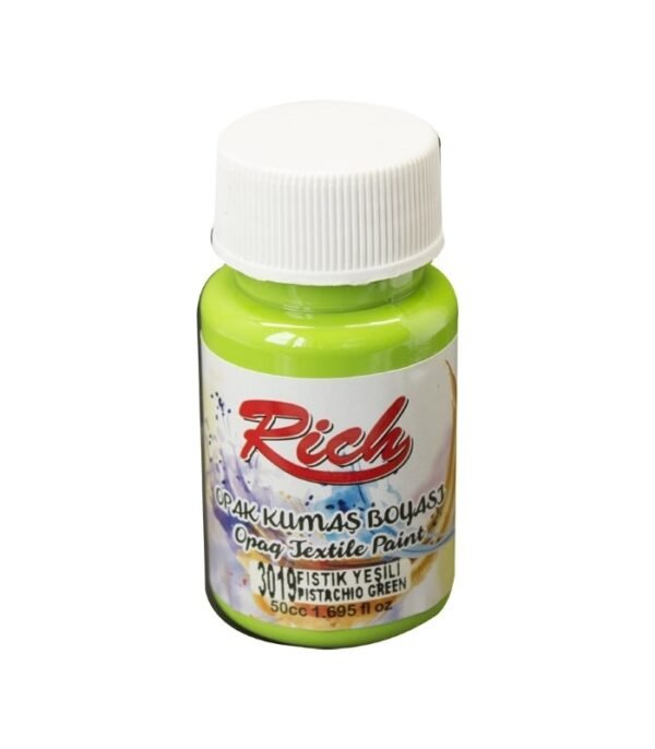 3019 Pistachio - Rich Fabric Acrylic Paint 50 cc