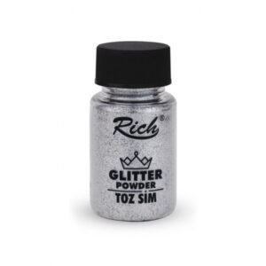 silver 9102 Silver Glitter Powder 50 cc