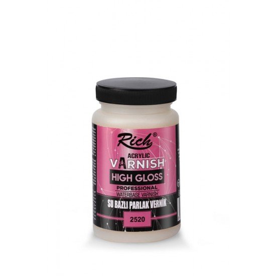 00657 Rich High Gloss Water Based Varnish 250 cc