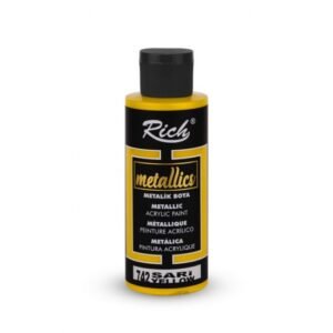 yellow 742 Yellow - Rich Metallic Acrylic Paint 70 cc