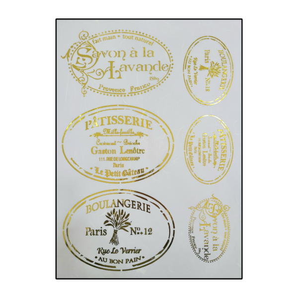 RP1 (5) Rice Paper Gold Print - G 01