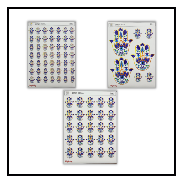 Water Transfer Set of 3 - 004