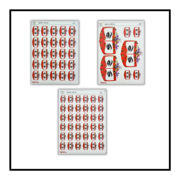 Water Transfer Set of 3 - 010